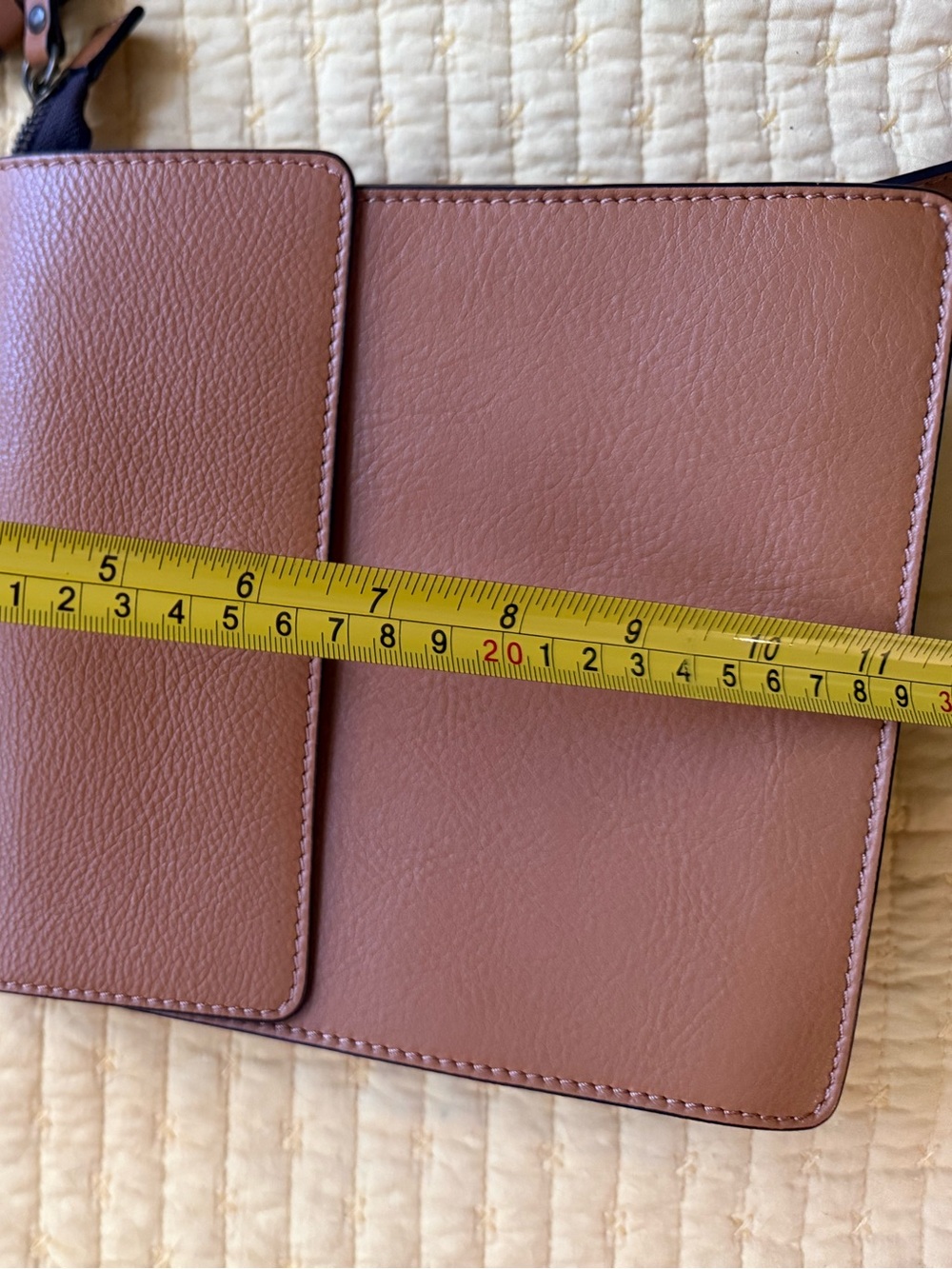 Women's Leather Crossbody Bag — camel/brown